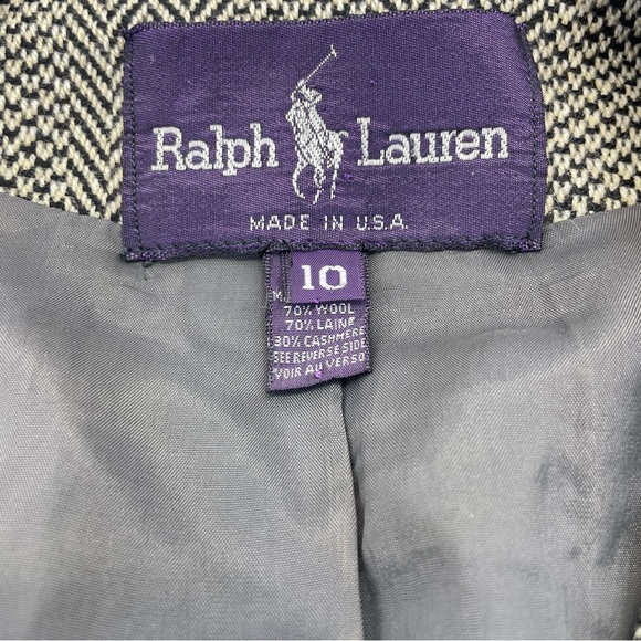 Ralph Lauren Purple Label Wool/Cashmere Jacket 10 Brown - Picture 8 of 15